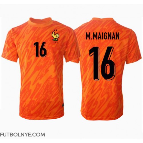 Camiseta Francia Mike Maignan #16 Portero Visitante Equipación Eurocopa 2024 manga corta